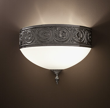 lampada barocca da parete