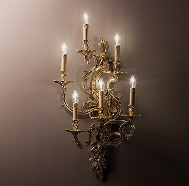 lampada settecento da parete